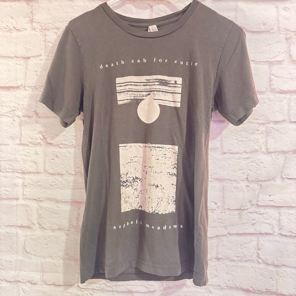 Death Cab for Cutie Sz S Gray 2022 Tour Shirt 26” in length